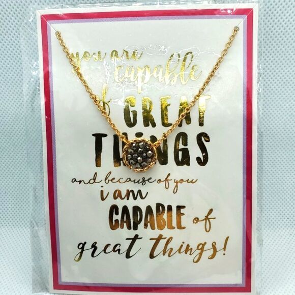 NWT Gold & Gray Colored Necklace - Picture 1 of 2
